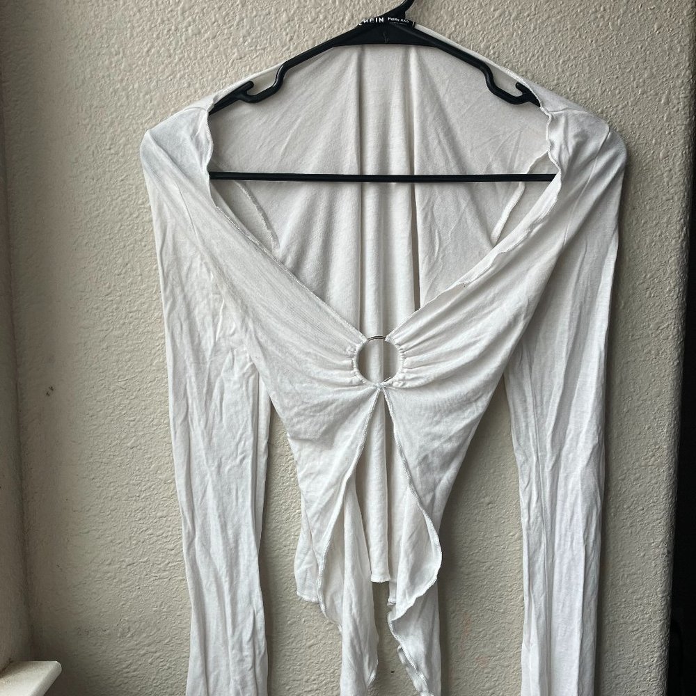 White Long Sleeve Top